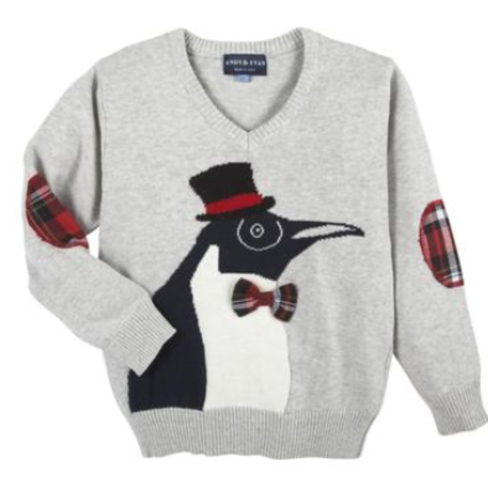 ANDY & EVAN - Christmas Penguin Sweater
